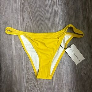 SOLID & STRIPED Yellow Bikini Bottom